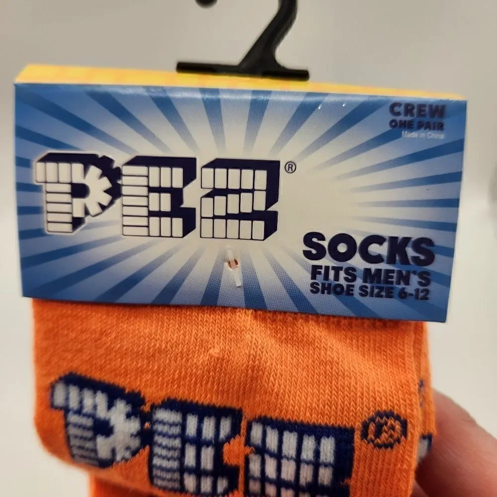 Mens Novelty Crew Socks Pez, Pop Tarts, Pringles Fits Mens 6-12